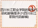 四川长江职业学院的院校代码和邮编是多少(四川长江职院代码邮编)