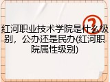 红河职业技术学院是什么级别，公办还是民办(红河职院属性级别)
