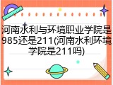河南水利与环境职业学院是985还是211(河南水利环境学院是211吗)