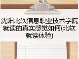 沈阳北软信息职业技术学院就读的真实感觉如何(北软就读体验)