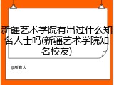 新疆艺术学院有出过什么知名人士吗(新疆艺术学院知名校友)