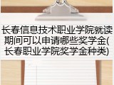 长春信息技术职业学院就读期间可以申请哪些奖学金(长春职业学院奖学金种类)