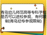 青岛幼儿师范高等专科学校是否可以进校参观，有何限制(青岛幼专参观限制)