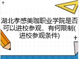 湖北孝感美珈职业学院是否可以进校参观，有何限制(进校参观条件)