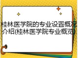 桂林医学院的专业设置概况介绍(桂林医学院专业概览)