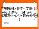 广东梅州职业技术学院可以自考去读吗，为什么(广东梅州职业技术学院自考条件)