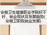 安徽卫生健康职业学院好不好，就业现状及发展趋势(安徽卫职院就业发展)