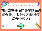 四川国际标榜职业学院有哪些专业，几个校区(标榜学院专业校区)