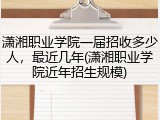 潇湘职业学院一届招收多少人，最近几年(潇湘职业学院近年招生规模)