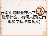 云南能源职业技术学院的校徽是什么，有何来历(云南能源学院校徽含义)
