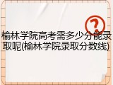 榆林学院高考需多少分能录取呢(榆林学院录取分数线)