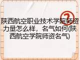 陕西航空职业技术学院师资力量怎么样，名气如何(陕西航空学院师资名气)
