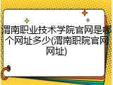 渭南职业技术学院官网是哪个网址多少(渭南职院官网网址)