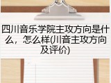 四川音乐学院主攻方向是什么，怎么样(川音主攻方向及评价)