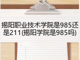 揭阳职业技术学院是985还是211(揭阳学院是985吗)