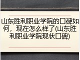 山东胜利职业学院的口碑如何，现在怎么样了(山东胜利职业学院现状口碑)