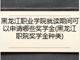 黑龙江职业学院就读期间可以申请哪些奖学金(黑龙江职院奖学金种类)