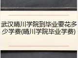 武汉晴川学院到毕业要花多少学费(晴川学院毕业学费)