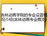 吉林动画学院的专业设置概况介绍(吉林动画专业概览)