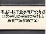 枣庄科技职业学院开设有哪些奖学和助学金(枣庄科技职业学院奖助学金)
