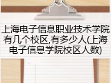 上海电子信息职业技术学院有几个校区,有多少人(上海电子信息学院校区人数)