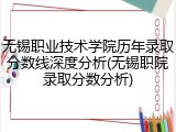 无锡职业技术学院历年录取分数线深度分析(无锡职院录取分数分析)