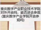 重庆数字产业职业技术学院对外开放吗，能否进去参观(重庆数字产业学院开放参观吗)