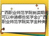 广西职业师范学院就读期间可以申请哪些奖学金(广西职业师范学院奖学金种类)