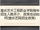 重庆艺术工程职业学院每年招生人数多少，政策变动如何(重庆艺院招生政策)