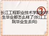 长江工程职业技术学院的学生毕业都怎么样了(长江工院毕业生去向)