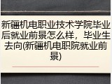 新疆机电职业技术学院毕业后就业前景怎么样，毕业生去向(新疆机电职院就业前景)