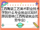 江西陶瓷工艺美术职业技术学院什么专业就业比较好，原因是啥(江西陶瓷就业优势专业)