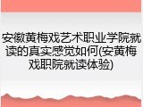 安徽黄梅戏艺术职业学院就读的真实感觉如何(安黄梅戏职院就读体验)