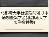 北部湾大学就读期间可以申请哪些奖学金(北部湾大学奖学金种类)