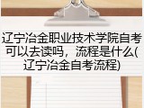 辽宁冶金职业技术学院自考可以去读吗，流程是什么(辽宁冶金自考流程)