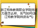 浙江特殊教育职业学院师资力量怎么样，名气如何(浙江特教学院师资名气)