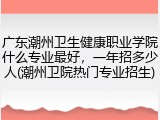 广东潮州卫生健康职业学院什么专业最好，一年招多少人(潮州卫院热门专业招生)