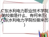 广东水利电力职业技术学院的校徽是什么，有何来历(广东水利电力学院校徽来历)