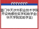 厦门华天涉外职业技术学院开设有哪些奖学和助学金(华天学院奖助学金)