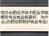 民办合肥经济技术职业学院哪些专业就业前景好，为什么(合肥经职院好就业专业)