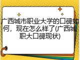 广西城市职业大学的口碑如何，现在怎么样了(广西城职大口碑现状)