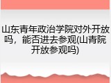 山东青年政治学院对外开放吗，能否进去参观(山青院开放参观吗)