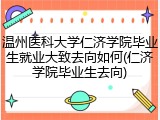温州医科大学仁济学院毕业生就业大致去向如何(仁济学院毕业生去向)