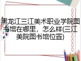 黑龙江三江美术职业学院图书馆在哪里，怎么样(三江美院图书馆位置)