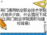 荆门通用航空职业技术学院占地多少亩，什么情况下成立(荆门航空学院面积与建校背景)