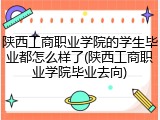陕西工商职业学院的学生毕业都怎么样了(陕西工商职业学院毕业去向)