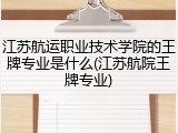 江苏航运职业技术学院的王牌专业是什么(江苏航院王牌专业)