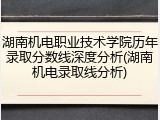 湖南机电职业技术学院历年录取分数线深度分析(湖南机电录取线分析)