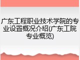 广东工程职业技术学院的专业设置概况介绍(广东工院专业概览)