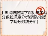 中国消防救援学院历年录取分数线深度分析(消防救援学院分数线分析)